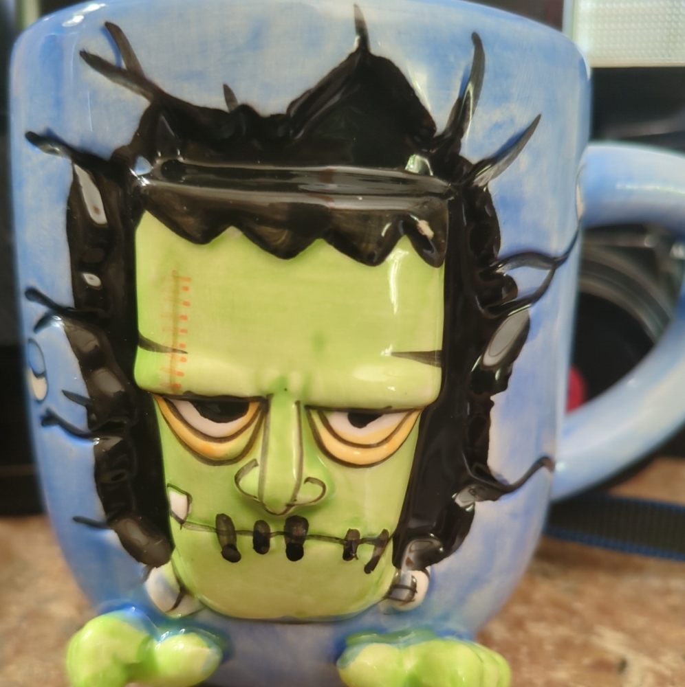 Frankenstein Ceramic Mug 3D.